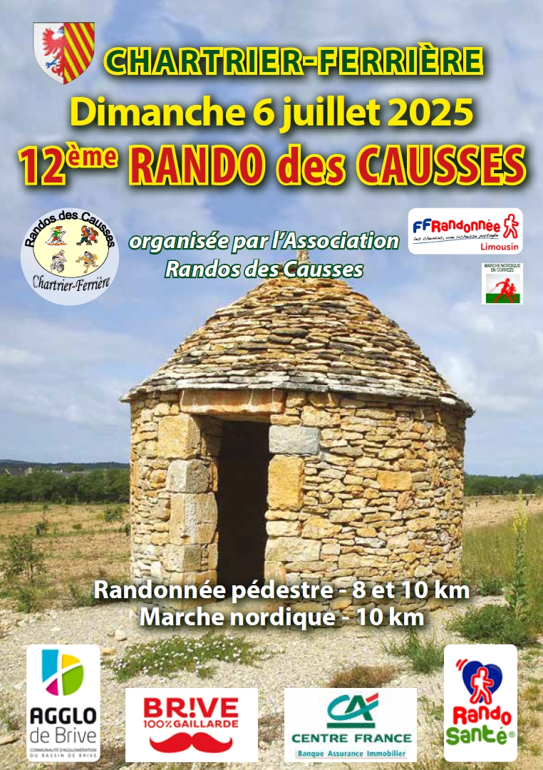 affiche rando des causses 2025