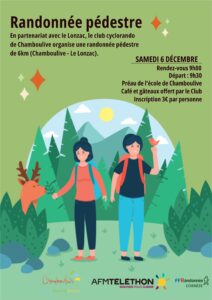 affiche rando Téléthon Chamboulive