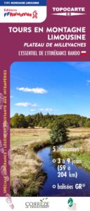 Topo Carte T191 La montagne Limousine GR440
